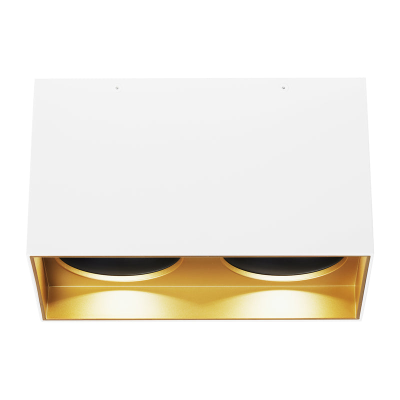 Exo 6" Dual Flush Mount in Gold Haze