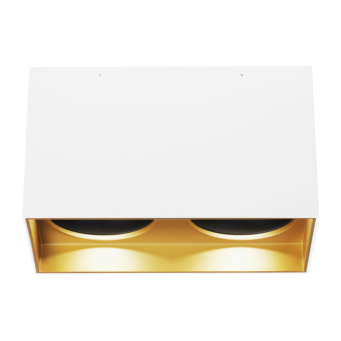 Exo 6" Dual Flush Mount in Gold Haze