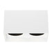 Exo 6" Dual Flush Mount in White