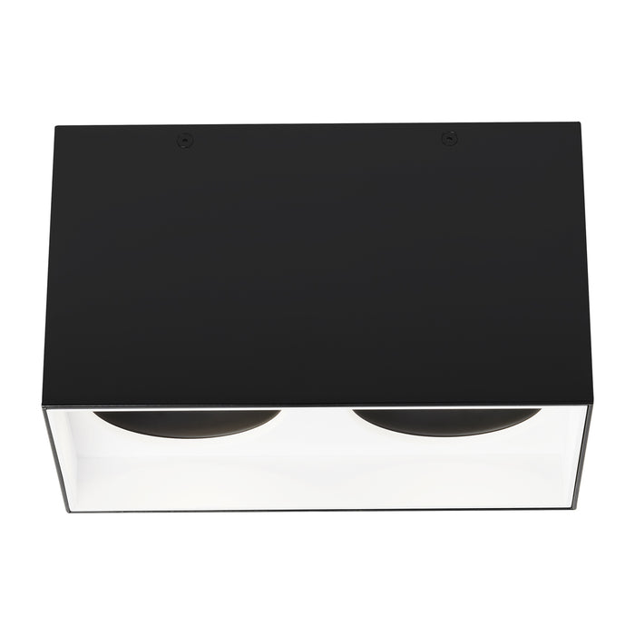 Exo 6" Dual Flush Mount in White