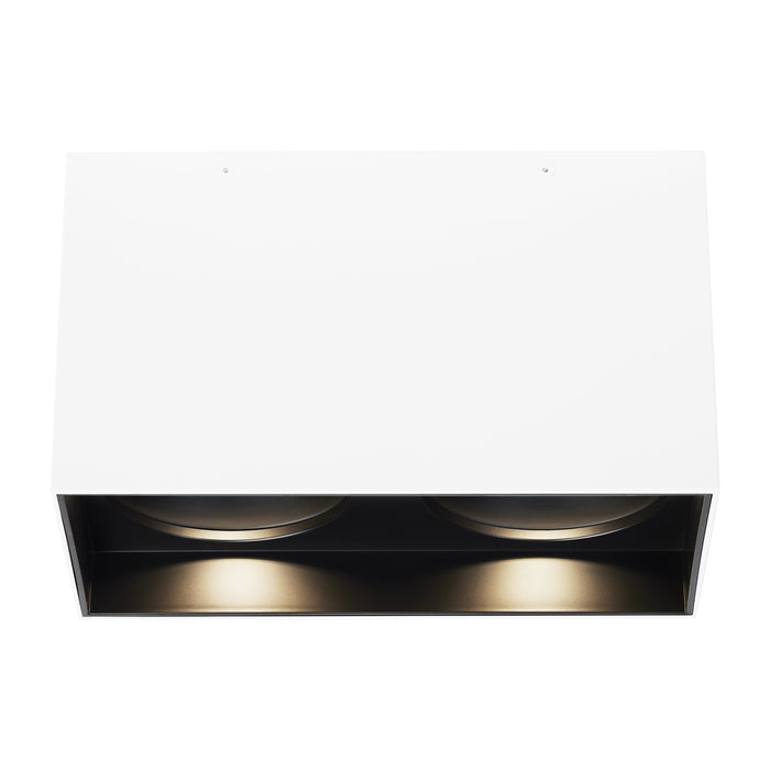 Exo 6" Dual Flush Mount in Black