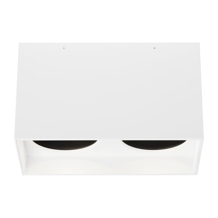 Exo 6" Dual Flush Mount in White