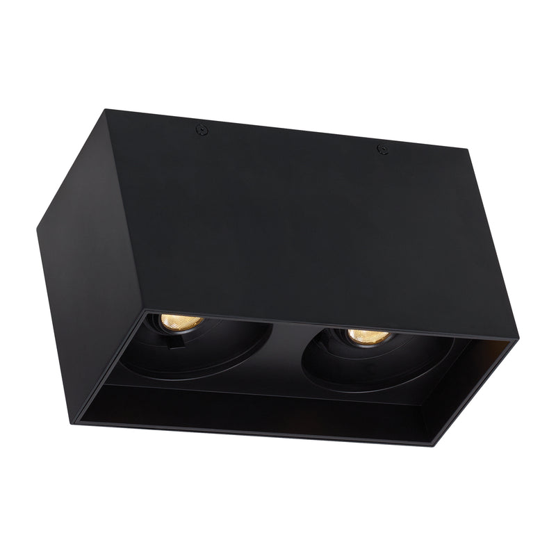 Exo 6" Dual Flush Mount in Black
