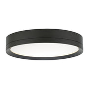 Finch Round Flush Mount in Antique Bronze