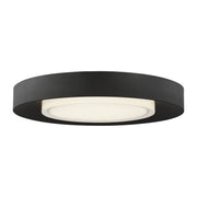 Hilo 16" Flush Mount in Nightshade Black