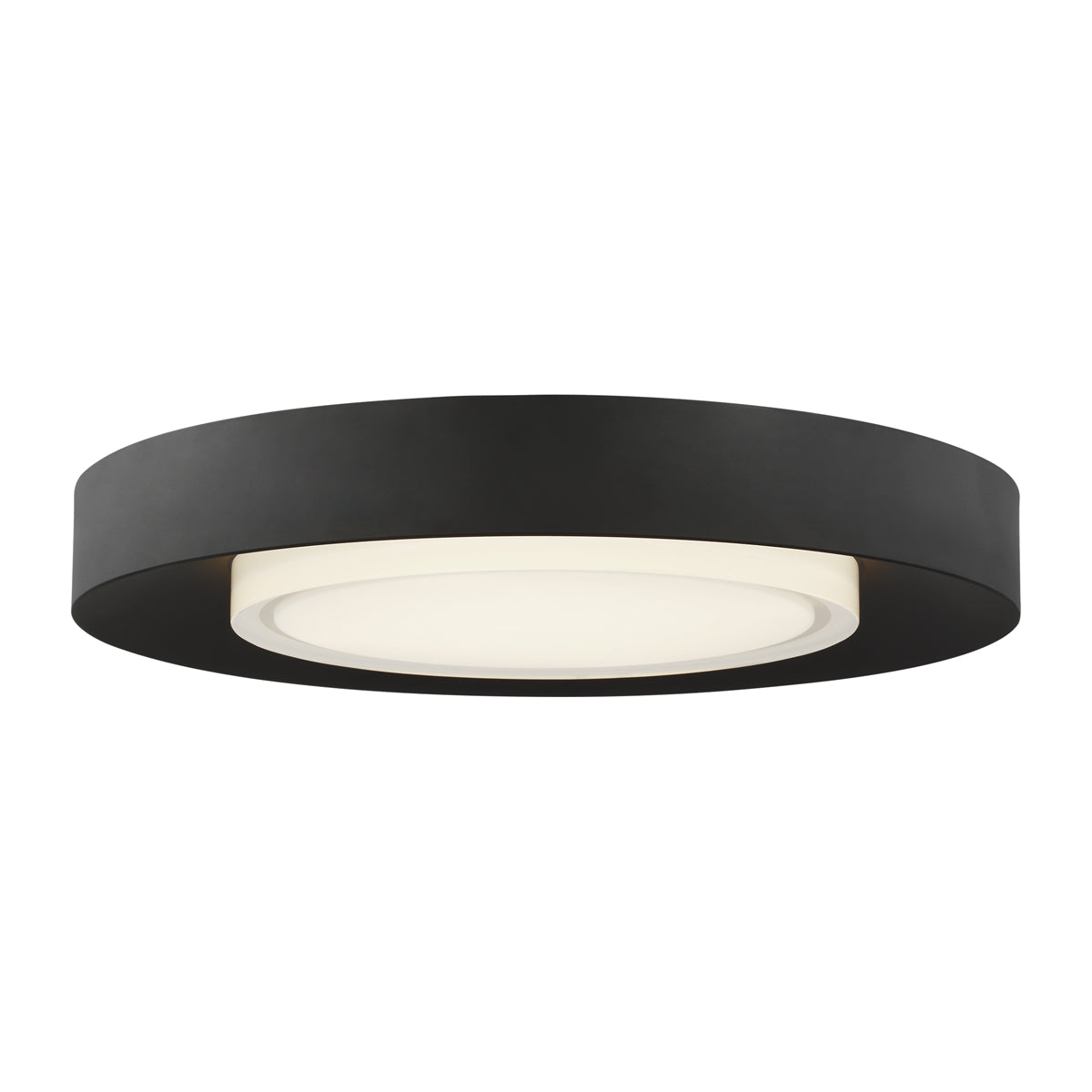 Hilo 16" Flush Mount in Nightshade Black