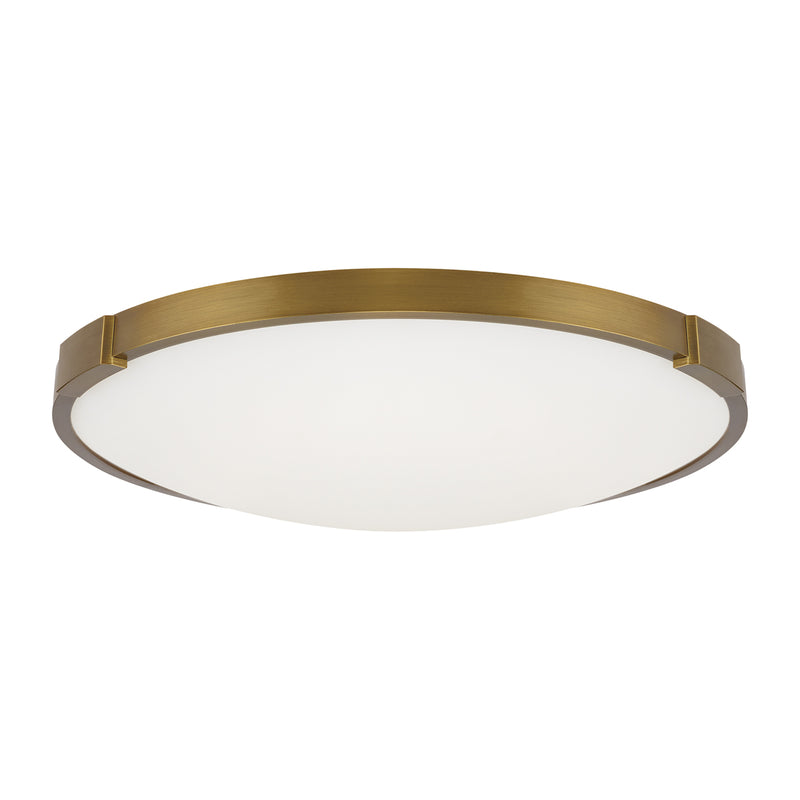 Lance 13" Flush Mount in Aged Brass