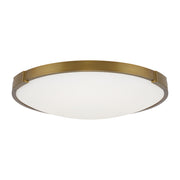 Lance 13" Flush Mount in Aged Brass
