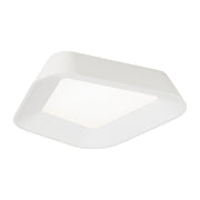 Rhonan Flush Mount in Matte White / White