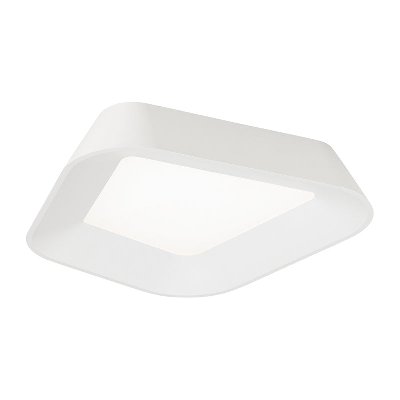Rhonan Flush Mount in Matte White / White