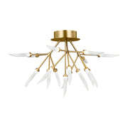 Spur Ceiling in Aged Brass