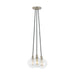 Gambit 3-Light Chandelier in Satin Nickel