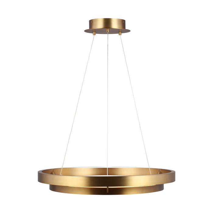 Grace 30" Chandelier in Aged Brass