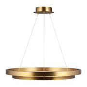 Grace 36" Chandelier in Aged Brass