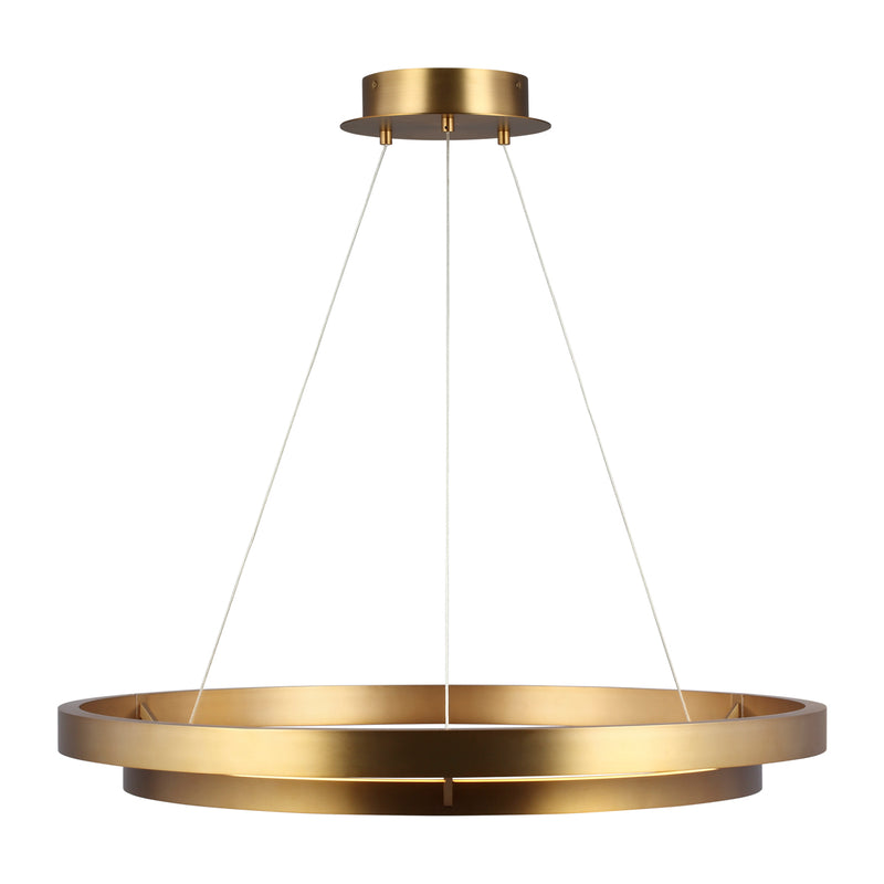 Grace 36" Chandelier in Aged Brass