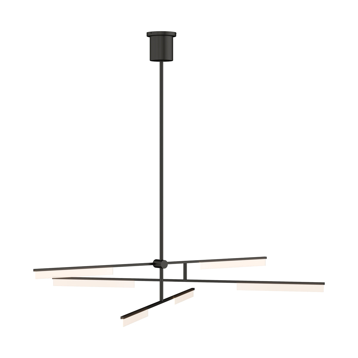 Klee 6-Light Chandelier in Nightshade Black