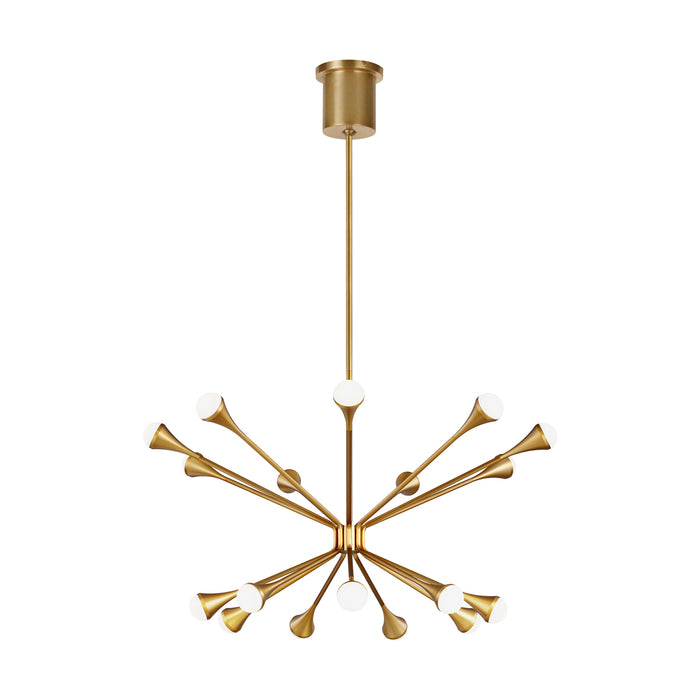 Lody 18-Light Chandelier in Aged Brass