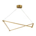Balto Linear Suspension in Satin Gold