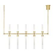 Linger 48" Linear Suspension in Natural Brass