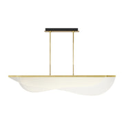 Nyra 60" Linear Suspension in Plated Brass
