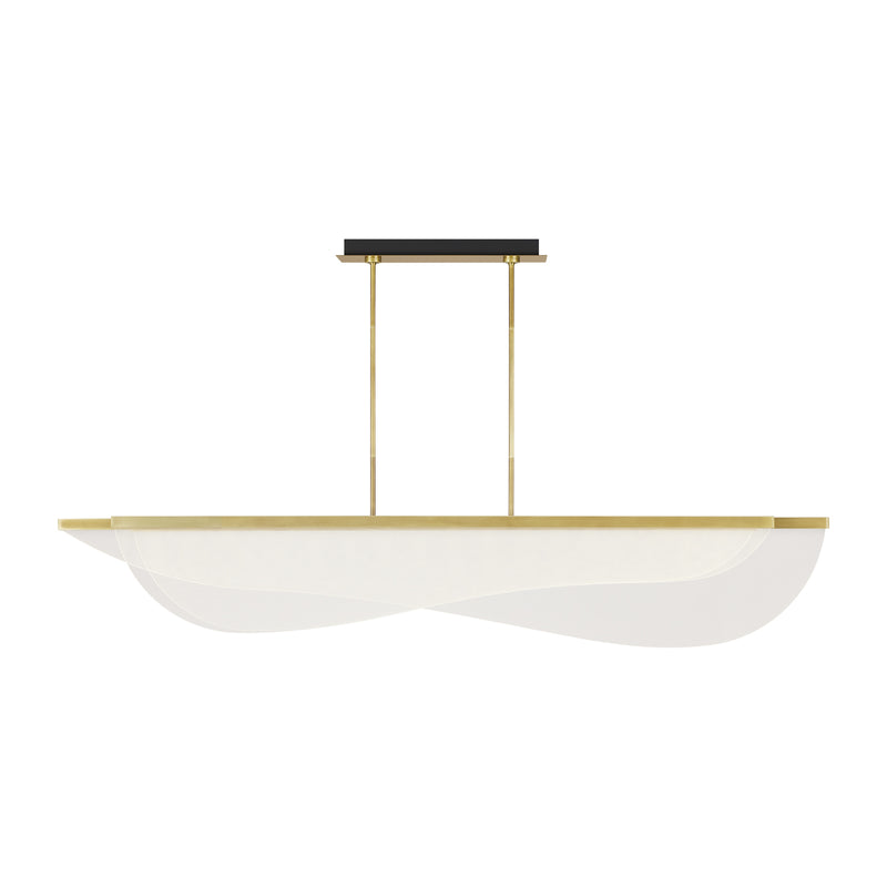Nyra 72" Linear Suspension in Plated Brass