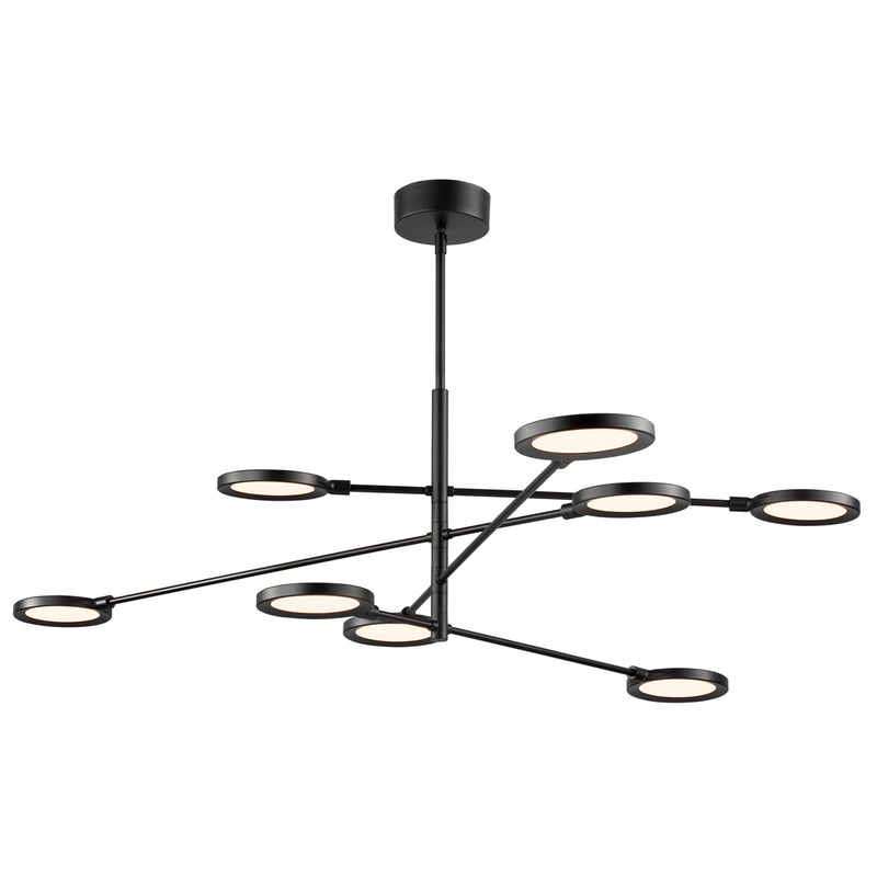 Spectica 8-Light Chandelier in Matte Black