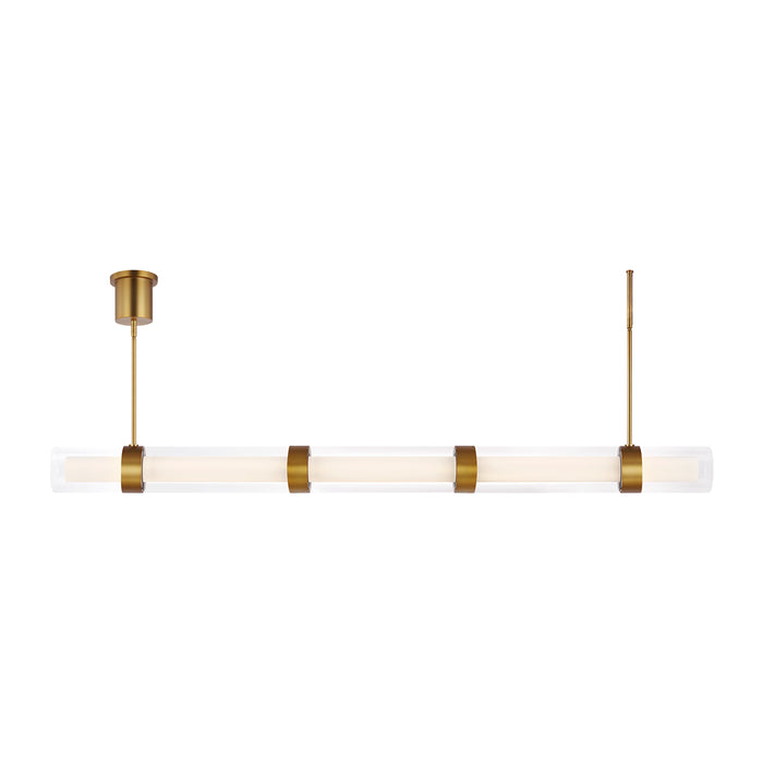 Wit Linear Suspension in Aged Brass