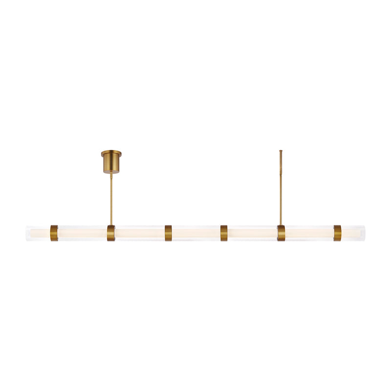 Wit Linear Suspension in Aged Brass