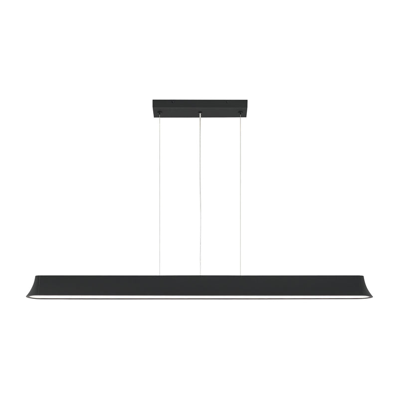 Zhane 49" Linear Suspension in Black Rubberized
