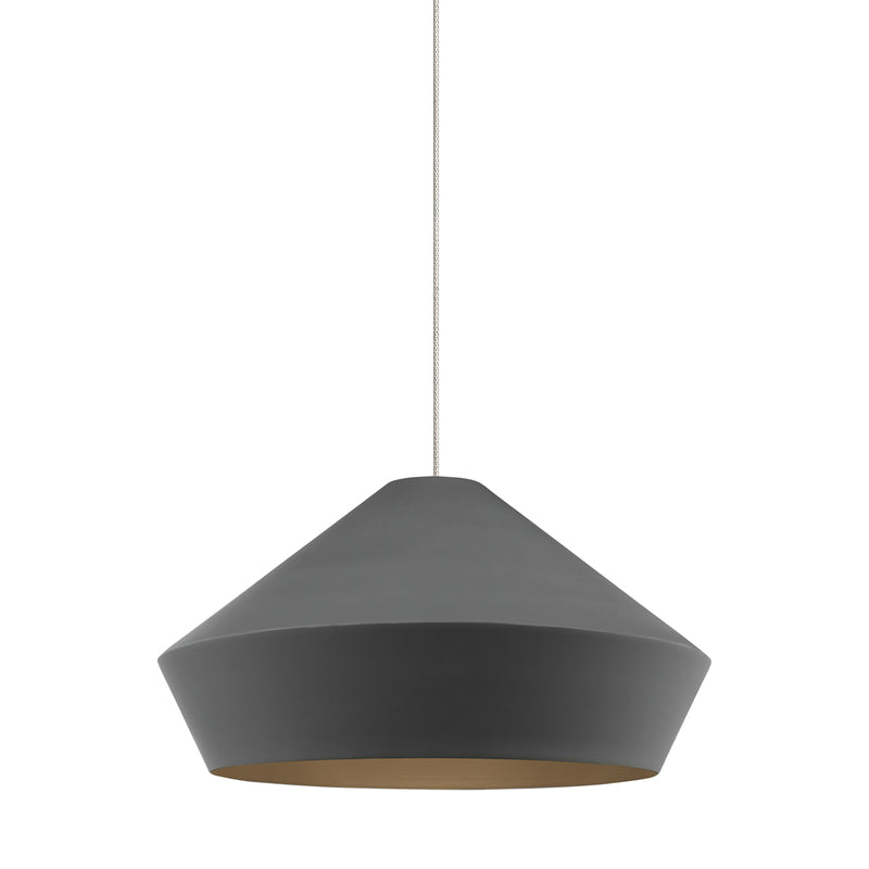 Brummel Pendant in Satin Nickel