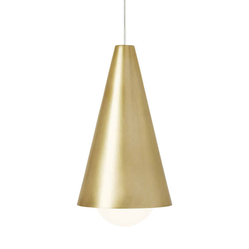 Mini Joni Pendant in Natural Brass