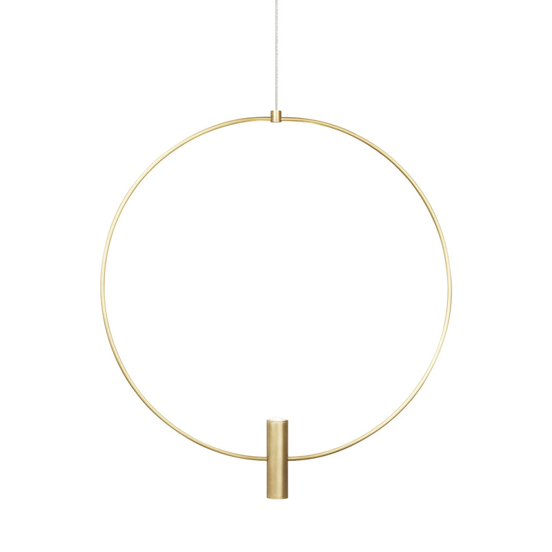 Mini Layla 18" Pendant in Natural Brass