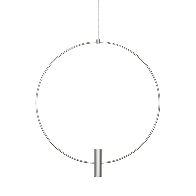 Mini Layla 18" Pendant in Satin Nickel