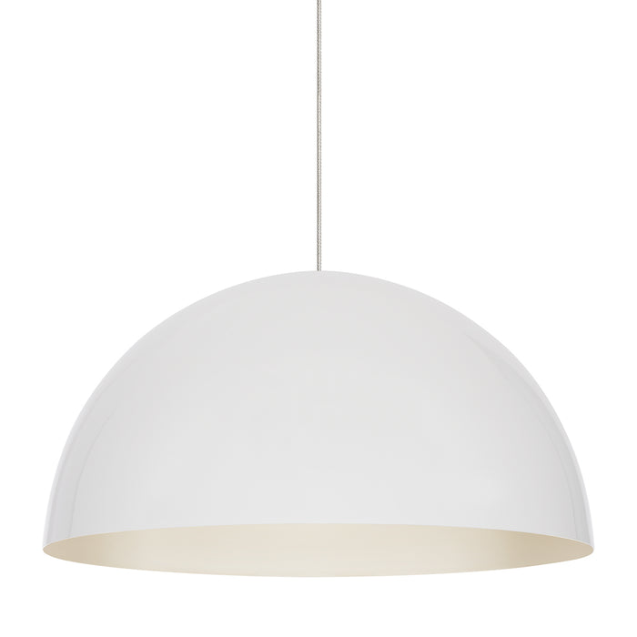 Mini Powell Street Pendant in Satin Nickel
