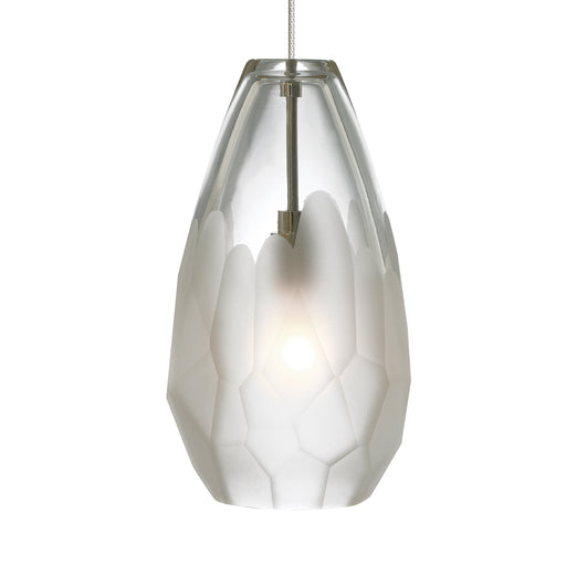 Briolette Pendant in Satin Nickel