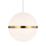 Mini Hanea Pendant in Natural Brass