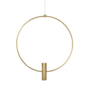 Mini Layla 13" Pendant in Natural Brass