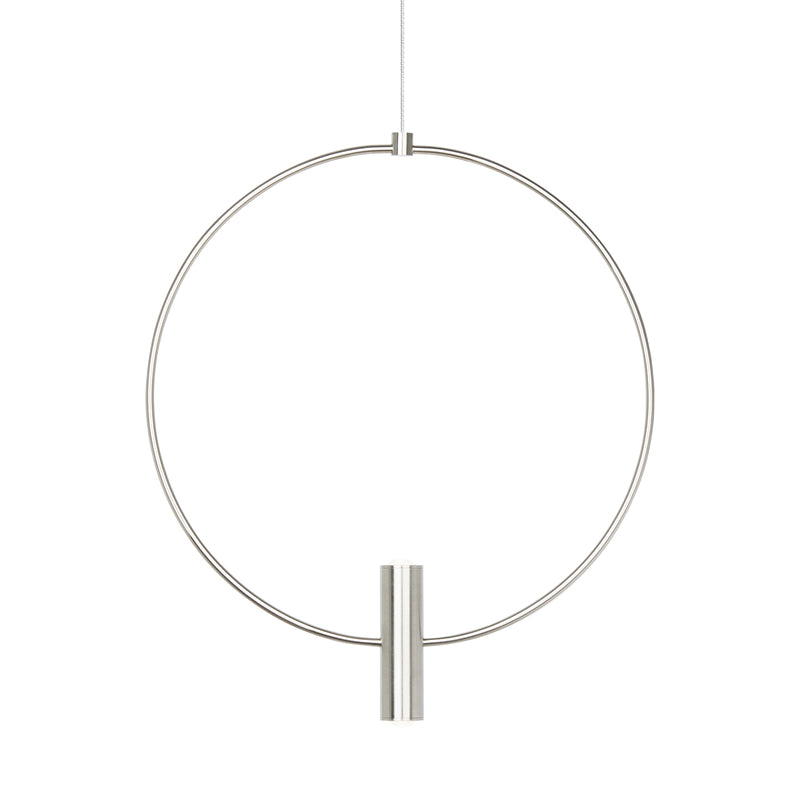 Mini Layla 13" Pendant in Satin Nickel