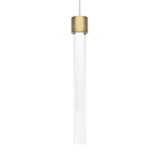 Mini Linger Pendant in Natural Brass