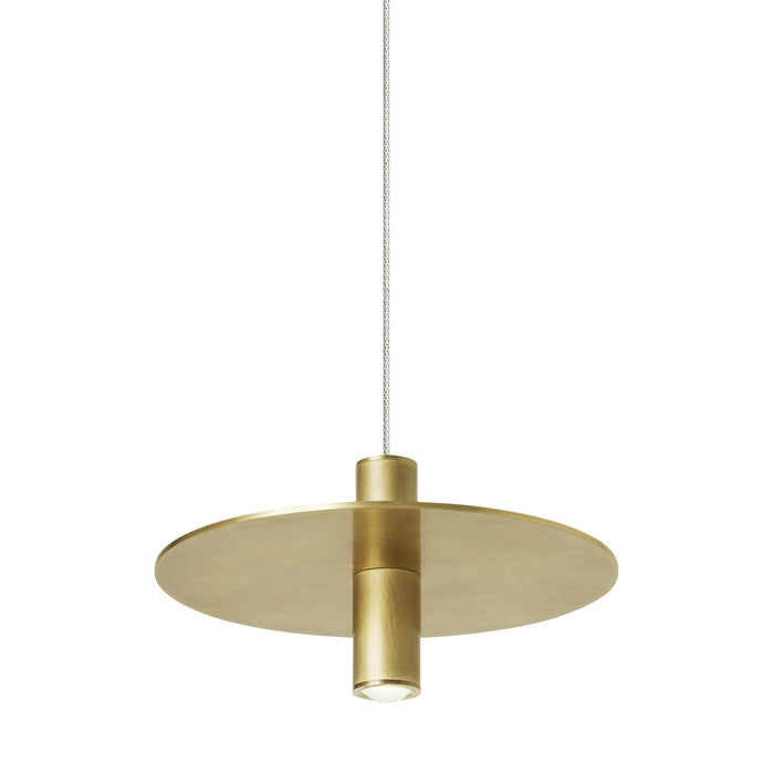 Mini Ponte Pendant in Natural Brass
