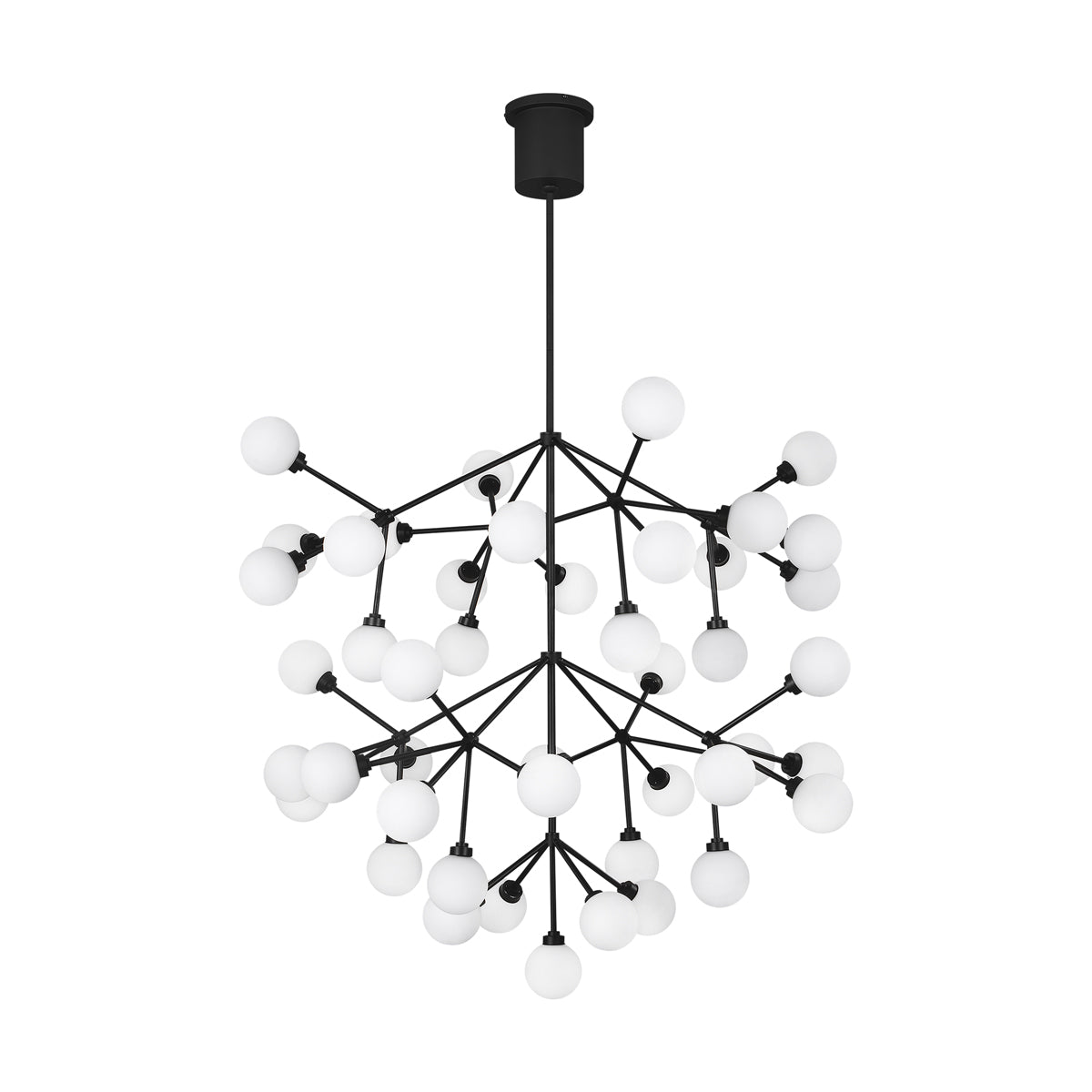 Mara Grande Chandelier in Matte Black