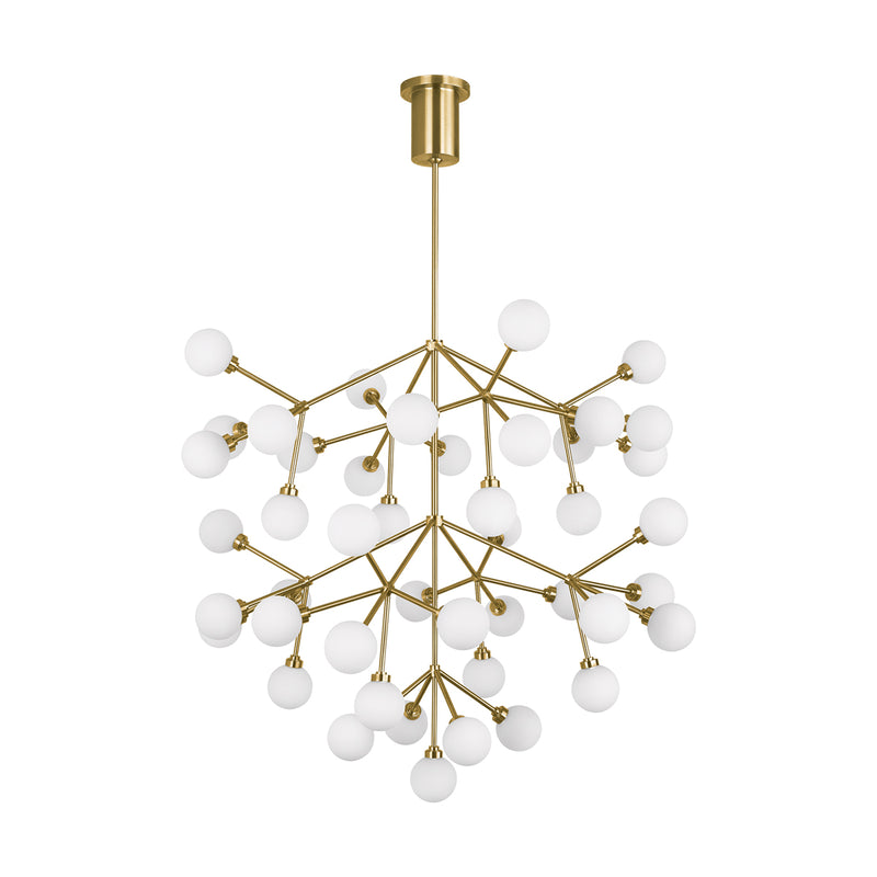Mara Grande Chandelier in Aged Brass