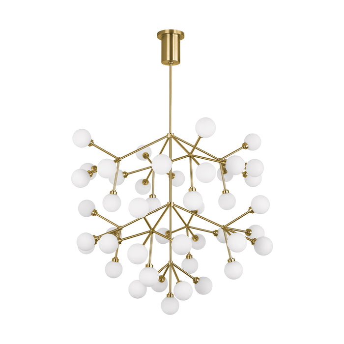 Mara Grande Chandelier in Aged Brass
