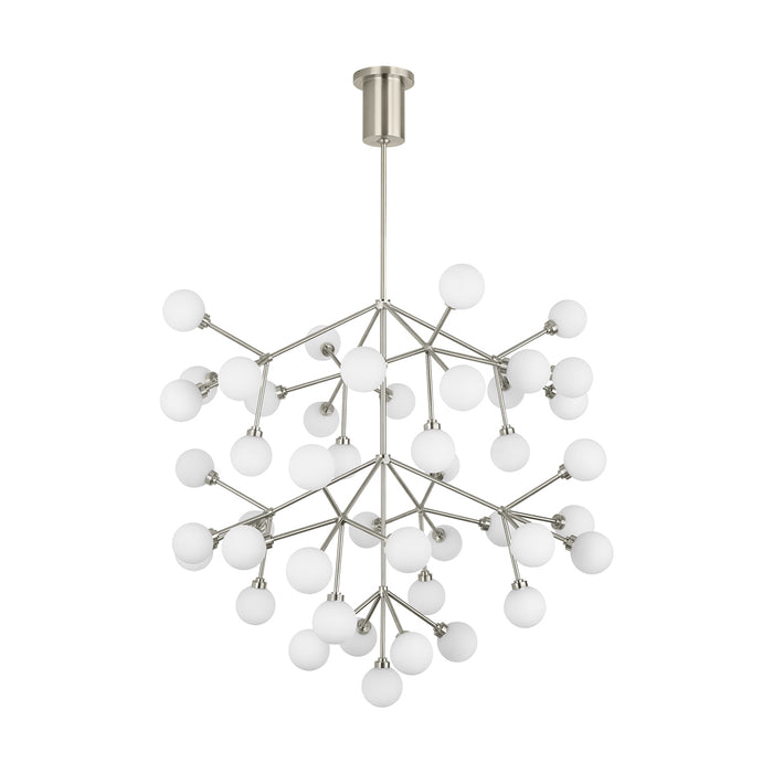 Mara Grande Chandelier in Satin Nickel