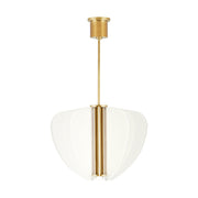 Nyra 28" Chandelier in Plated Brass
