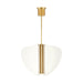 Nyra 28" Chandelier in Plated Brass