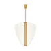 Nyra 30" Chandelier in Plated Brass