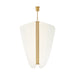 Nyra 42" Chandelier in Plated Brass