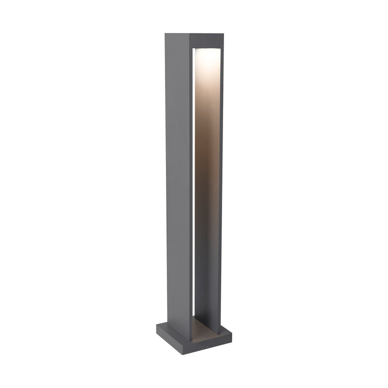 Syntra 42" Outdoor Bollard in Charcoal