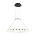 Orbet 30" Chandelier in Nightshade Black
